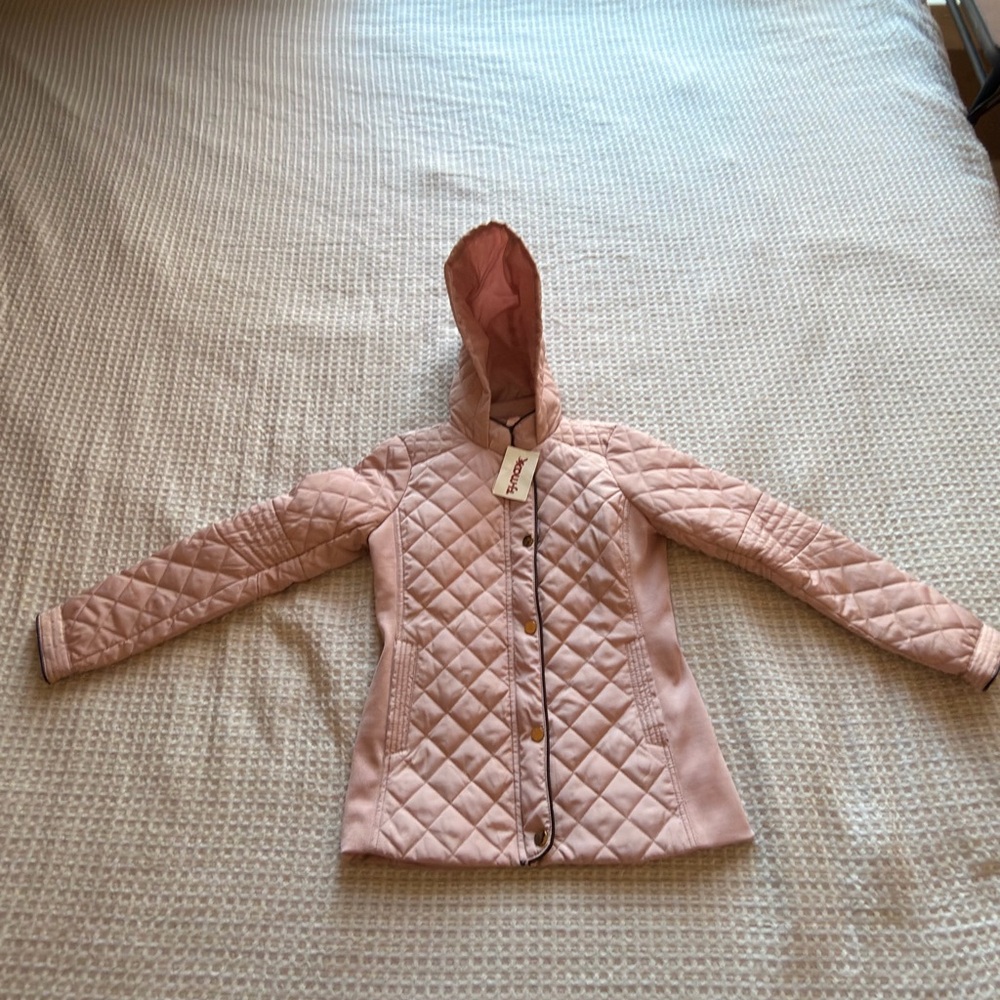 Ci Sono Light Pink Quilted Puffer Jacket
